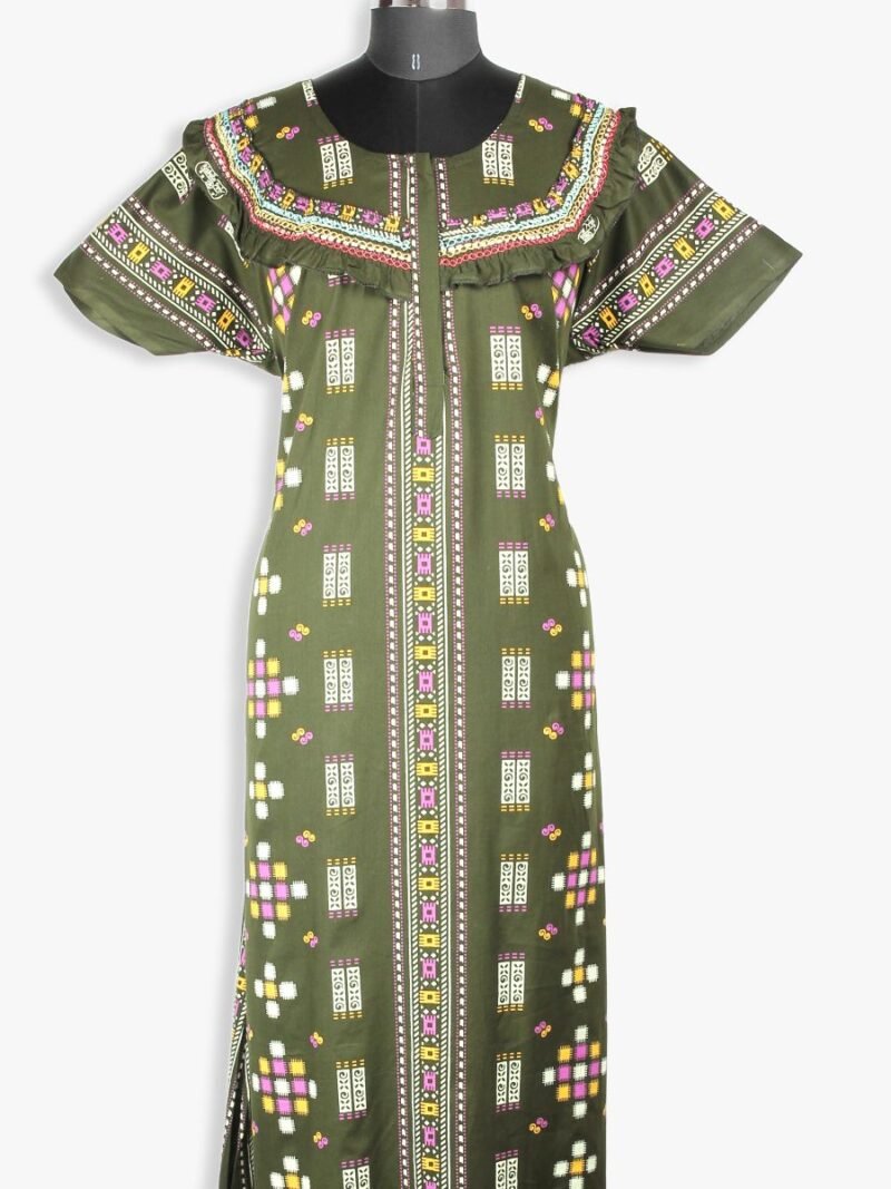 WN-TWIN ROSES-67-GR-XXL-01-F-crop women cotton nighty