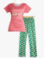 Women’s Cotton Night Suit Pajama Set, Printed