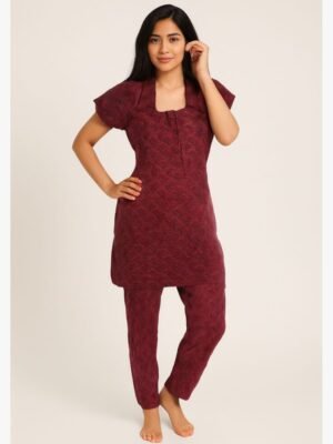 women cotton night suit