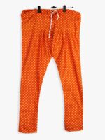 WNS-YOGA-872-OR-XL-04-B-F Women Cotton Night Suit, Dotted Print, Orange