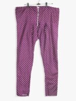 WNS-YOGA-872-PP-XL-02-B-F Women Cotton Night Suit, Dotted Print, Purple