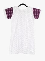 WNS-YOGA-872-PP-XL-02-T-B Women Cotton Night Suit, Dotted Print, Purple