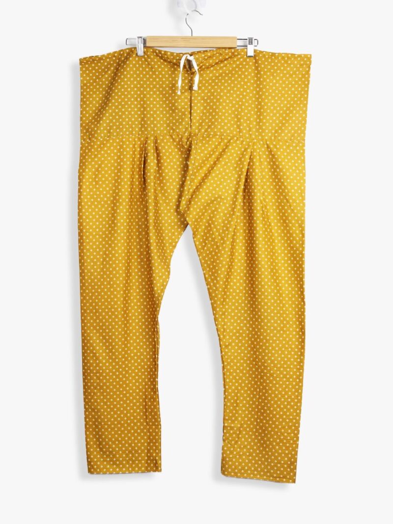 Women Cotton Night Suit, Dotted Print, Amber