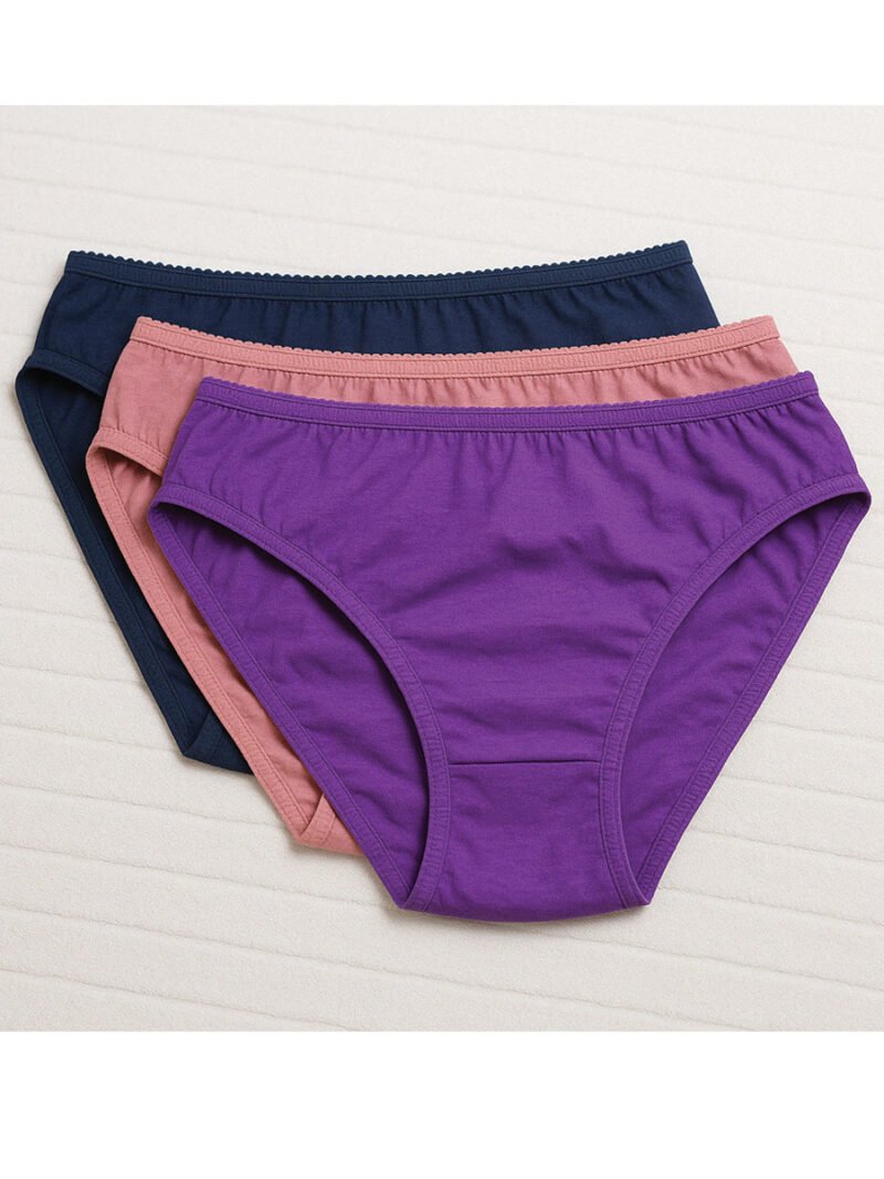 Women's Cotton Panty, 3 Pcs Pack