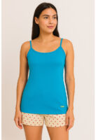 Women's Cotton Camisole Top, Denim Blue