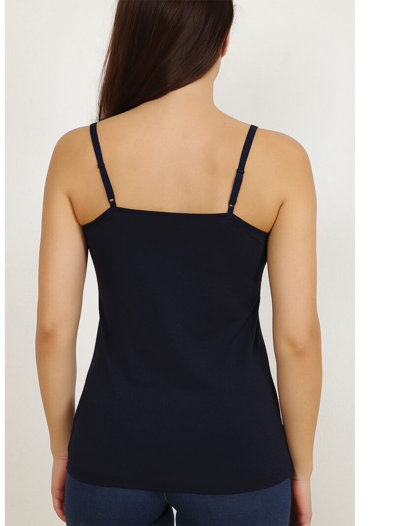 Women's Cotton Camisole Top, Navy Blue