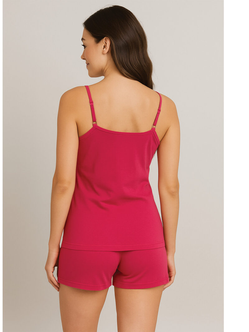 Women's Cotton Camisole Top, Raspberry