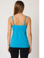 WSL-REVOS-02-BL-M-06-B Women's Cotton V-Neck Bra Slip, Blue