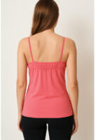 WSL-REVOS-02-BPK-M-07-B Women's Cotton V-Neck Bra Slip, Blush Pink