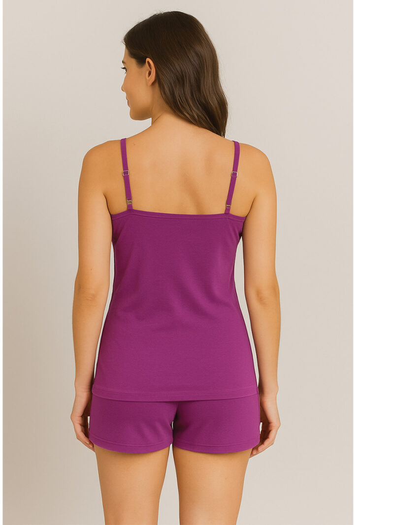 Women's Cotton Camisole Top, Shocking Pink