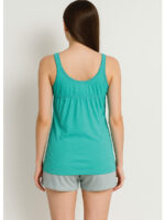 WSL-WP-02-TQ-XS-04-B Women's Cotton V-Neck Bra Slip, Turquoise