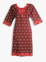 Women Ajrakh Cotton Printed Night Suit
