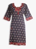 Women Ajrakh Cotton Printed Night Suit