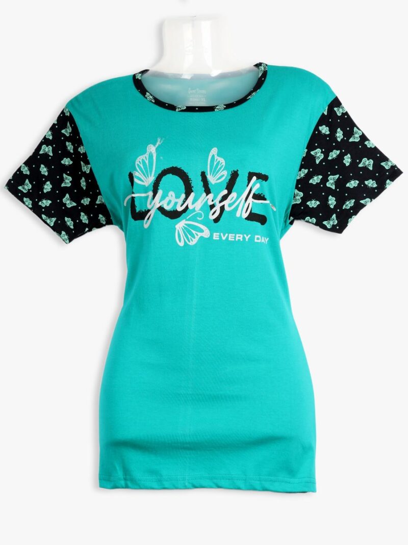 Women’s Cotton Night Suit Pajama Set, Printed