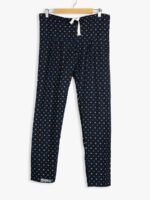 Women Cotton Night Suit, Dotted Print, Blue