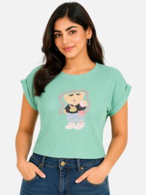 popcorn crop tshirt