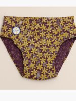10 Women's Premium Cotton Printed Panty 2 pcs Pack – Purple ,Navy Blue
