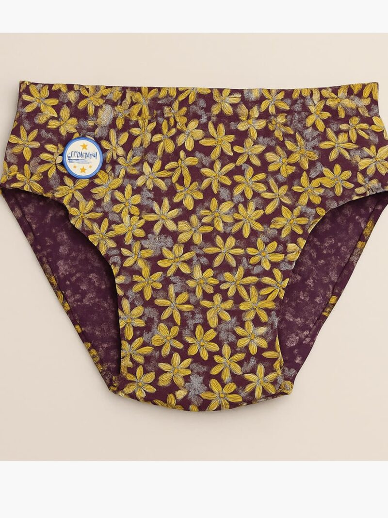 Women's Premium Cotton Printed Panty 2 pcs Pack – Purple ,Navy Blue