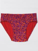 7 Women's Premium Cotton Printed Panty – Red & Brown