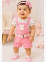 baby girl dungaree set