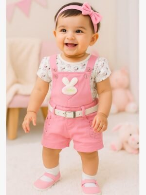 baby girl dungaree set