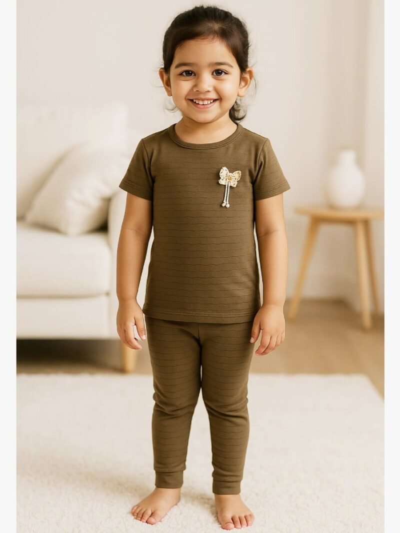 KG-NS-BSM-01-CF-3-4Y-03-T-F little girls night suit set