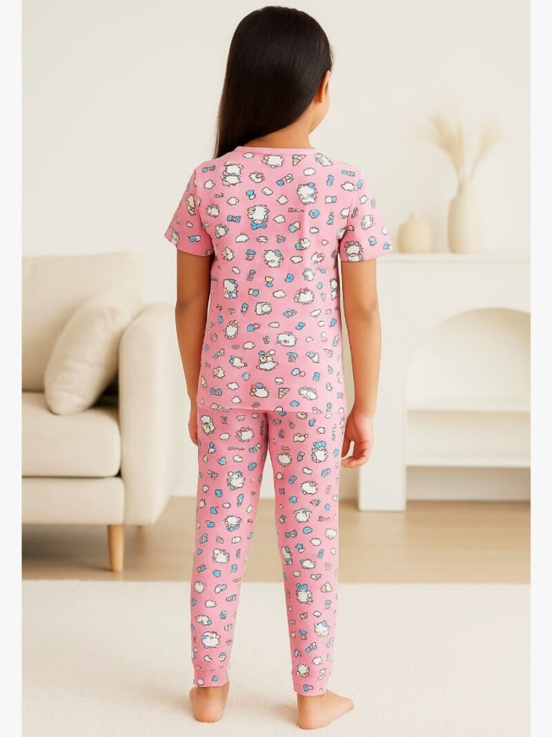 girls night suit, pink