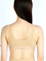 Women’s Cotton Sports Bra, Cream