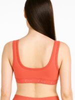 Women’s Cotton Sports Bra, Hot Pink