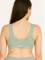 WB-KNOX-03-SG-S-L-06-B Women’s Cotton Sports Bra, Seafoam Green