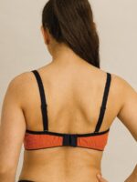 WB-PRINCESS-03-OR-L-02-B Women's Cotton Non-Padded Bra – Orange