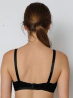 Women's Cotton Non-Padded Full Coverage Bra, Black