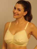 Women's Cotton Non-Padded Full Coverage Bra, Cream