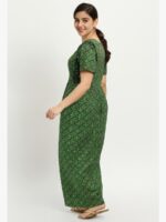 WN-SADIQ-91-GR-XL-02-B Women's Cotton Frock Nighty, Green