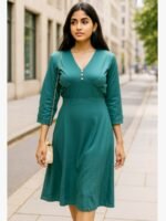 women satin midi dress