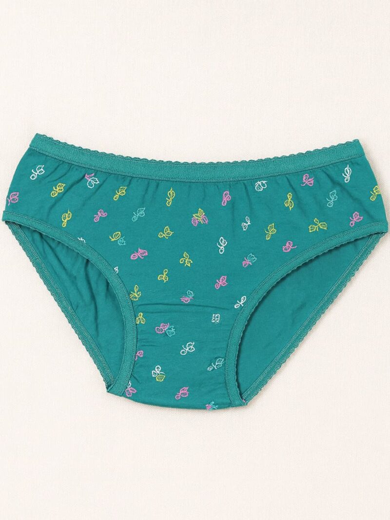 Women's Cotton Mid-Rise Printed Panty Set - Multicolor