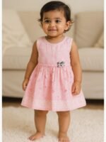 Baby Girl Cotton Frock - Pink