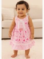 Baby Girl Cotton Frock - Pink