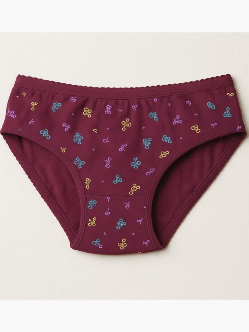 Women's Cotton Mid-Rise Printed Panty Set - Multicolor