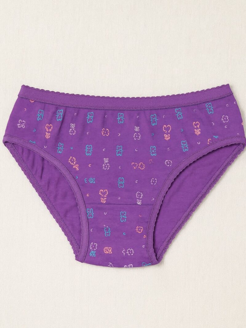 Women's Cotton Mid-Rise Printed Panty Set - Multicolor