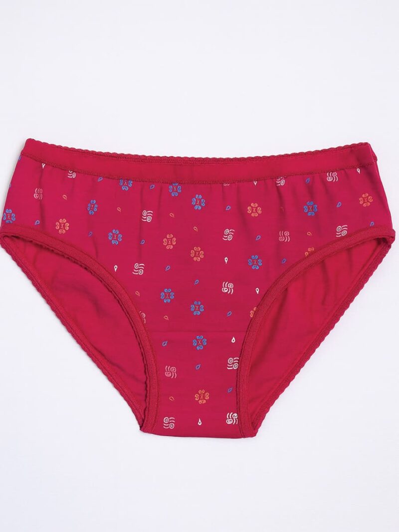 Women's Cotton Mid-Rise Printed Panty Set - Multicolor