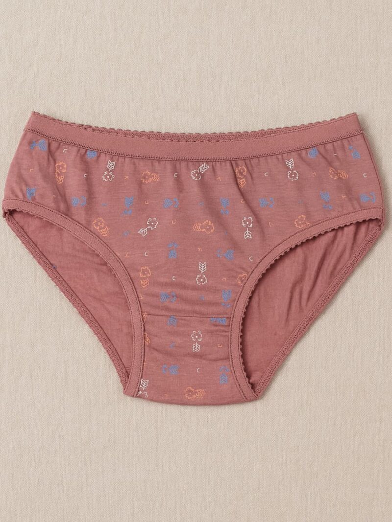 Women's Cotton Mid-Rise Printed Panty Set - Multicolor