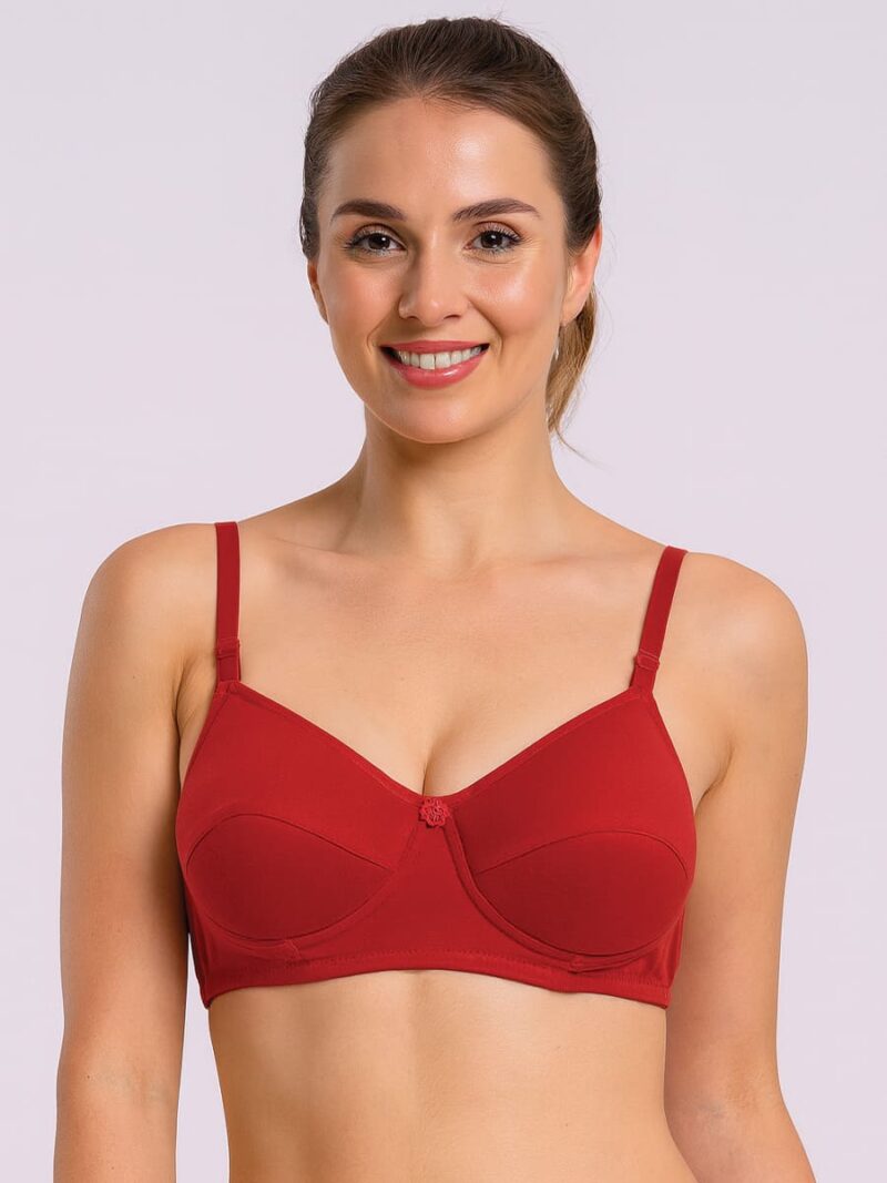 WB-DEEP-FEEL-01-MR-M-02-F Women’s Cotton Padded Bra – Maroon