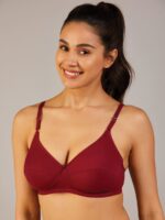 Women’s Cotton Padded Bra – Maroon