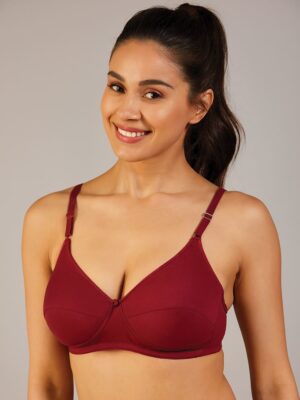 Women’s Cotton Padded Bra – Maroon