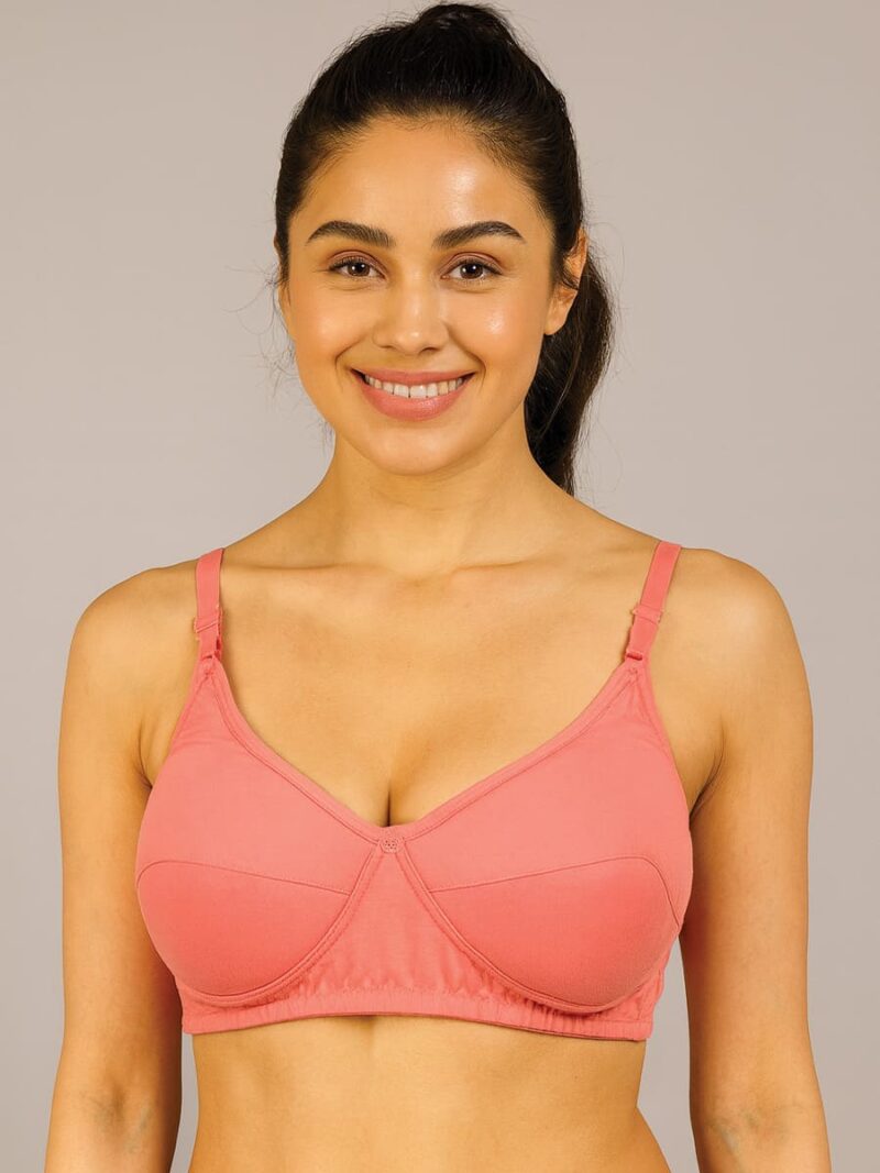 WB-PON-PREETHA-01-PK-L-04-F Women’s Cotton Padded Bra – Pink