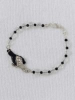 Women's Silver Crystal Couple Hand Bracelet