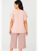 WNS-LAYAN-01-PC-L-03-T-F women viscose night suit set