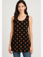 WNT-EVERME-01-BK-XS-01-F cotton tunic top for women
