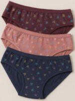WP-REVOS-02-MR-TC-NB-XS-S-L-XL-XXL-04 Women's Cotton Mid-Rise Printed Panty Set - Multicolor